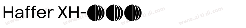 Haffer XH字体转换